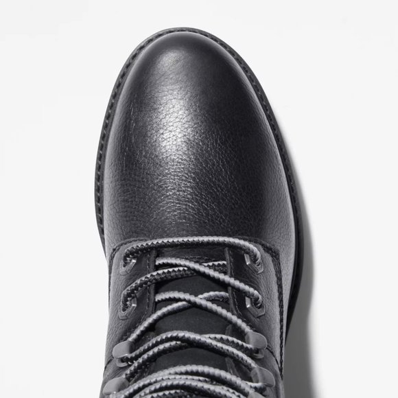 Timberland Courmayeur Valley Mid Lace Black Waterproof Boots Shoes 9 9.5 NEW - Picture 3 of 7